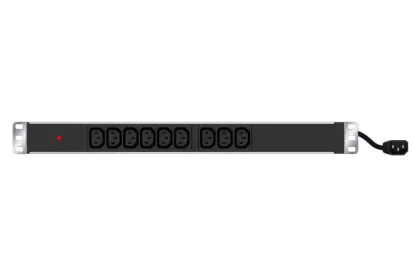Multiprise onduleur 3 prises / cordon IEC C14 noire - 0,8 m